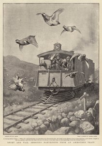Deporte y guerra, disparando perdices desde un tren blindado de William T. Maud